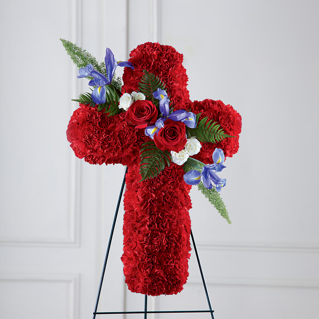 Faithful Hero Floral Cross – GIVENS FLOWERS & GIFTS LLC, Georgetown DE