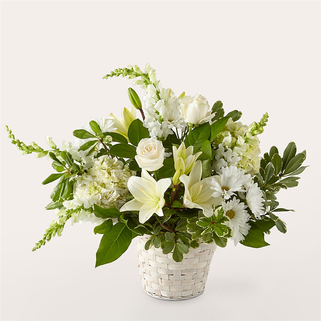 Ivory Elegance Floral Basket – GIVENS FLOWERS & GIFTS LLC, Georgetown DE