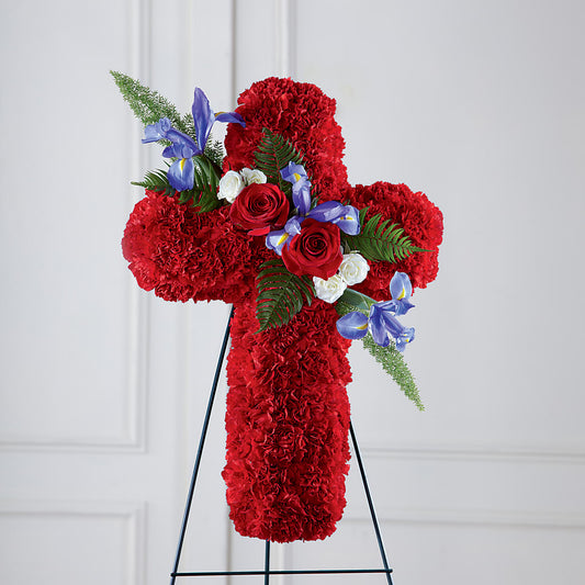 Faithful Hero Floral Cross – GIVENS FLOWERS & GIFTS LLC, Georgetown DE