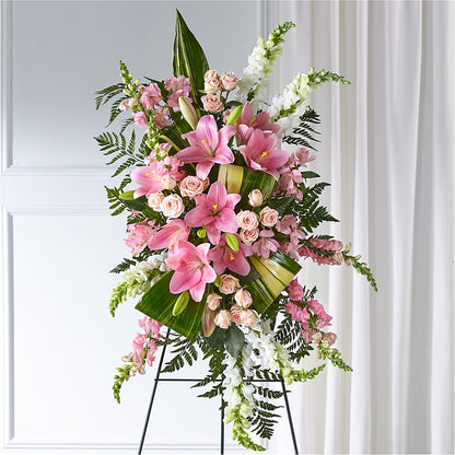 Elegant Embrace Standing Spray – GIVENS FLOWERS & GIFTS LLC, Georgetown DE