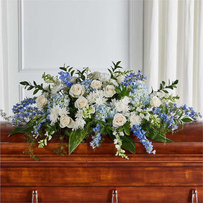 Timeless Essence Casket Spray – GIVENS FLOWERS & GIFTS LLC, Georgetown DE