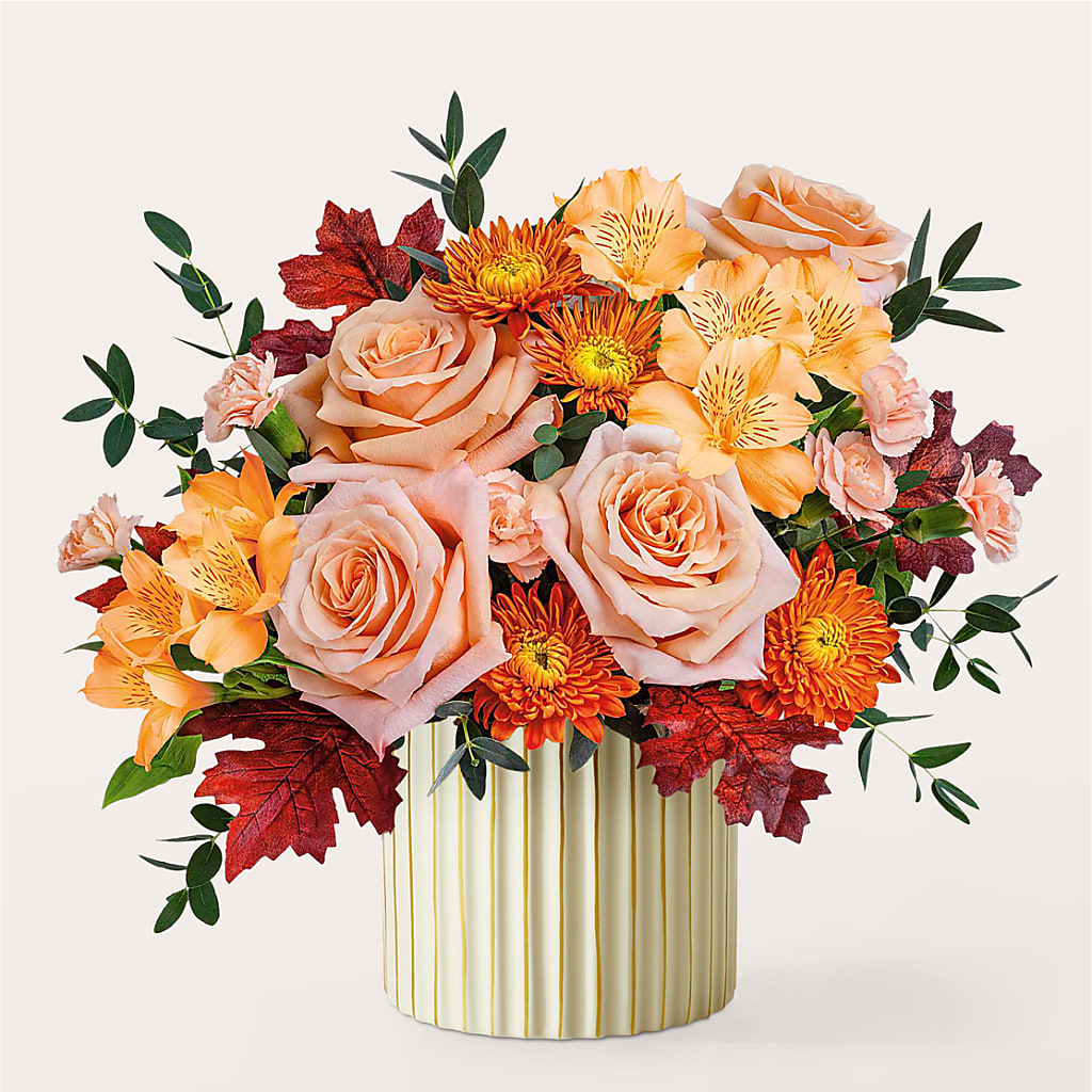 Spiced Latte Bouquet with Ivory Vase – GIVENS FLOWERS & GIFTS LLC, Georgetown DE
