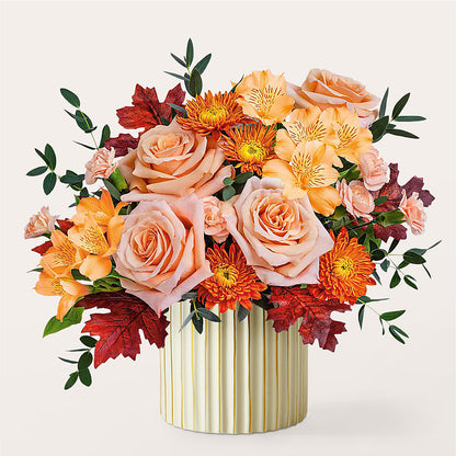 Spiced Latte Bouquet with Ivory Vase – GIVENS FLOWERS & GIFTS LLC, Georgetown DE