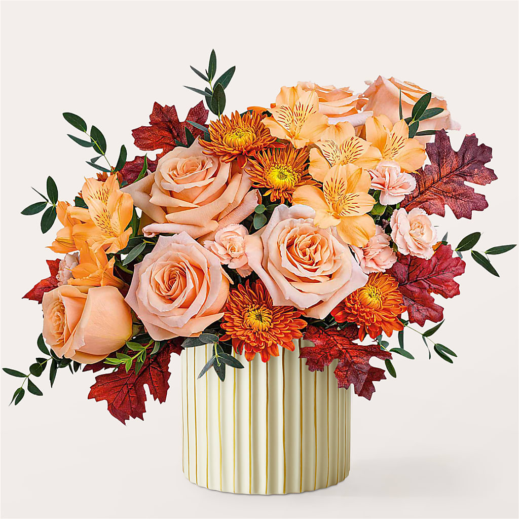Spiced Latte Bouquet with Ivory Vase – GIVENS FLOWERS & GIFTS LLC, Georgetown DE