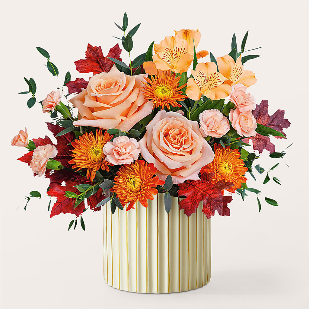 Spiced Latte Bouquet with Ivory Vase – GIVENS FLOWERS & GIFTS LLC, Georgetown DE