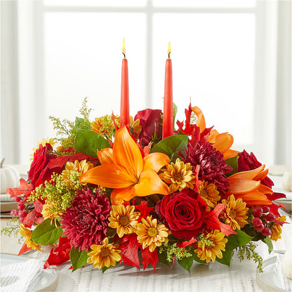 Autumn's Embrace Centerpiece – GIVENS FLOWERS & GIFTS LLC, Georgetown DE